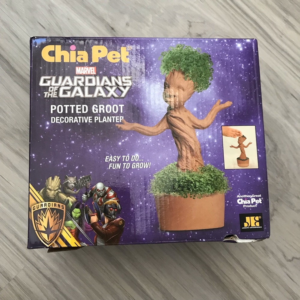 🔻🔻🔻New in box chia seed marvel guardians of the galaxy groot